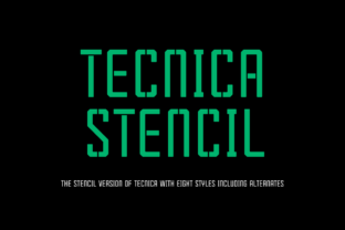 Tecnica Stencil Family: Bold, Clear, and Built for Impact